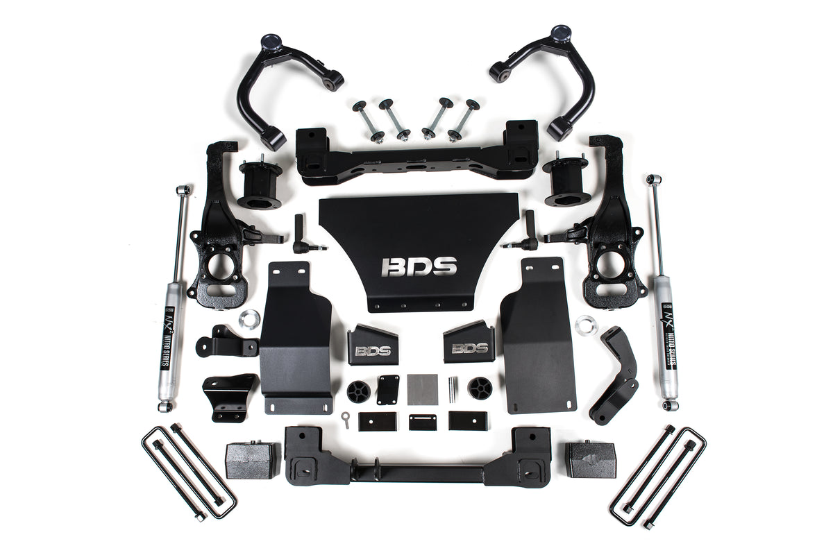 BDS Suspension 4 Inch Lift Kit | Chevy Silverado or GMC Sierra 1500 (19-24) 4WD | Gas