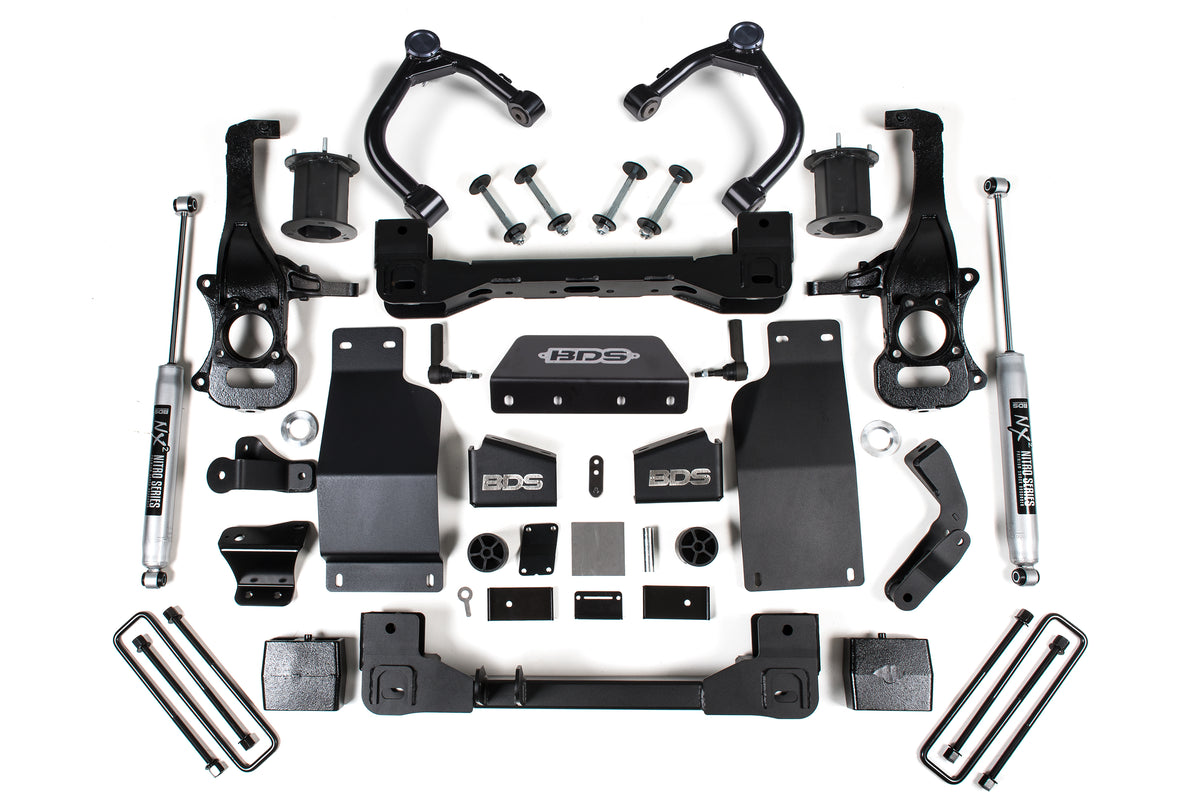 BDS Suspension 6 Inch Lift Kit | Chevy Silverado or GMC Sierra 1500 (19-26) 4WD | Diesel