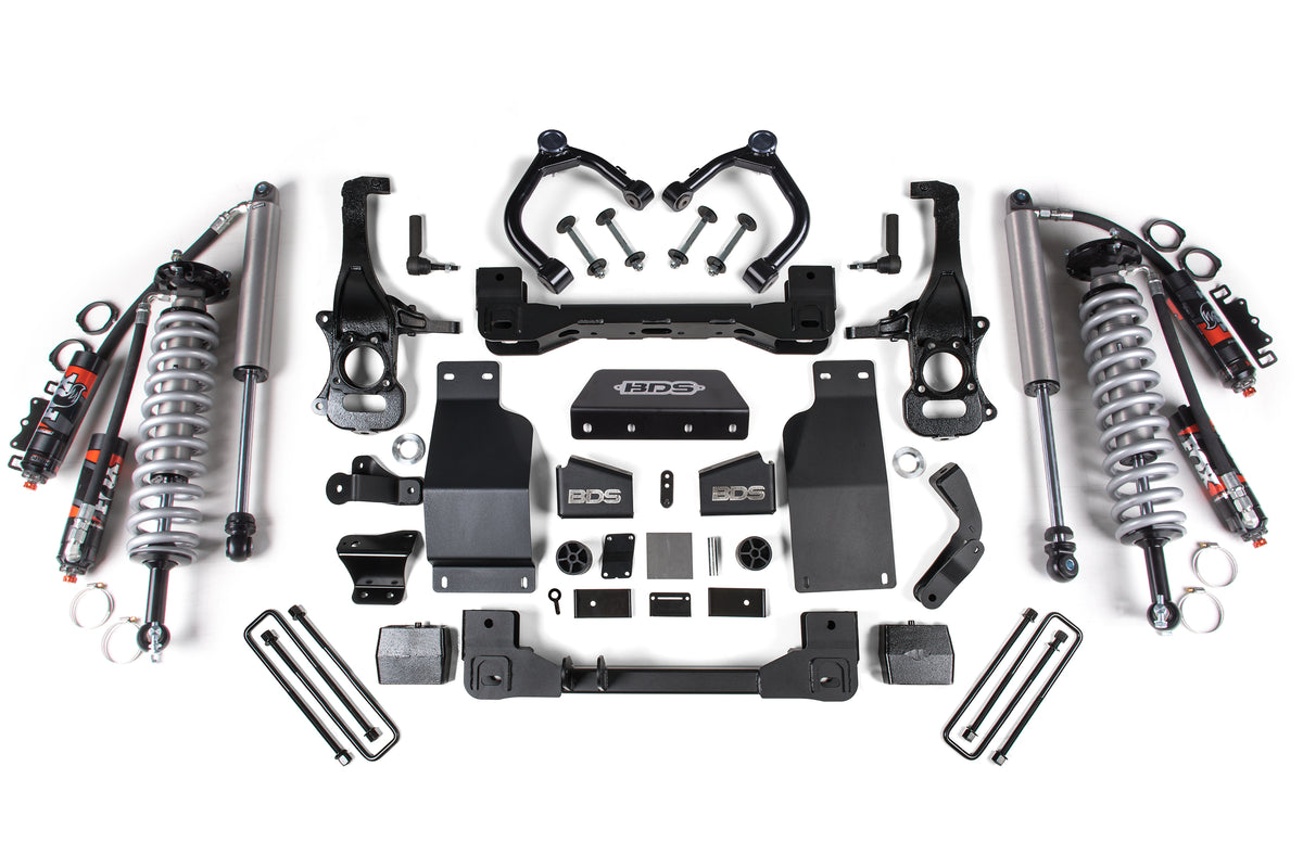 BDS Suspension 6 Inch Lift Kit | FOX 2.5 Performance Elite Coil-Over | Chevy Silverado or GMC Sierra 1500 (19-26) 4WD | Diesel