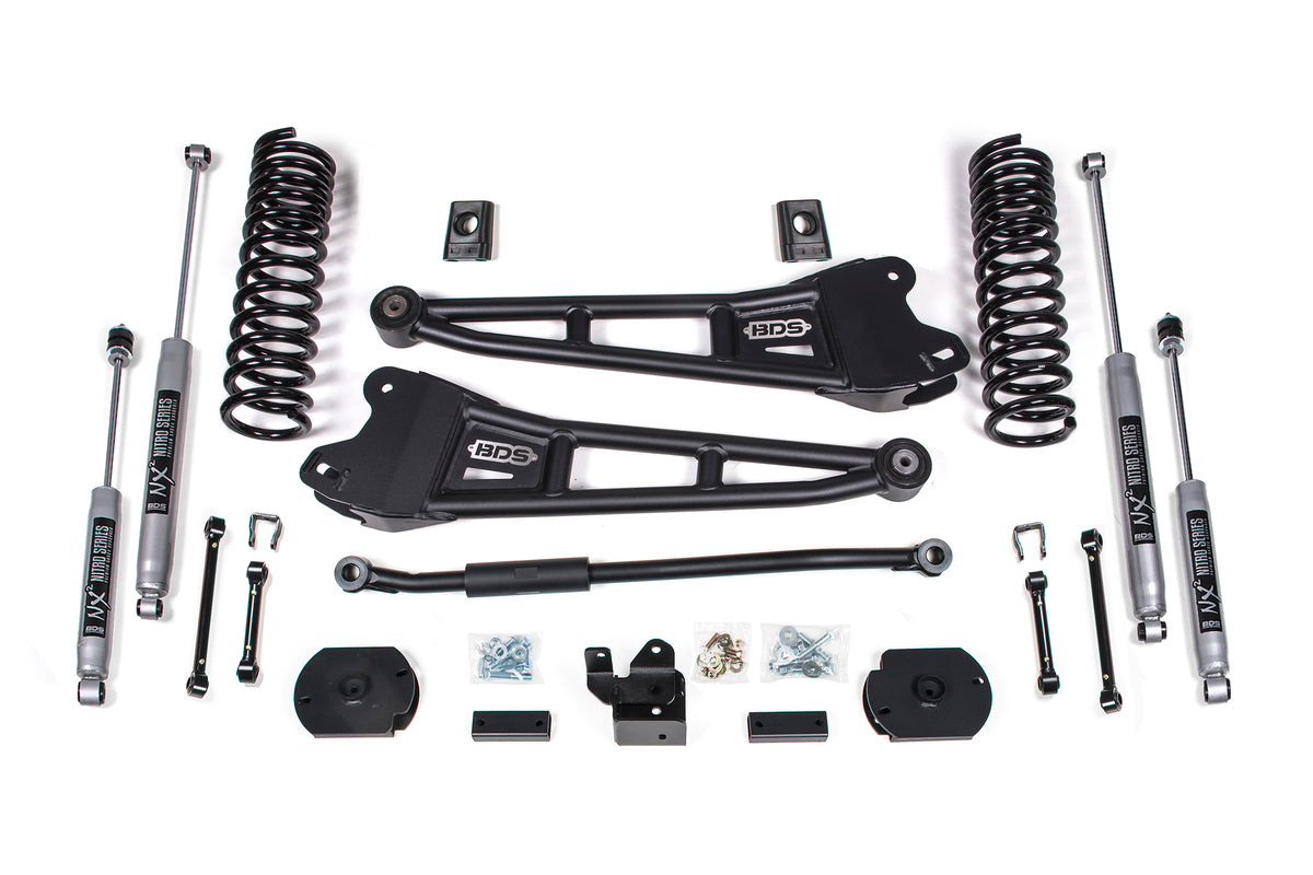 BDS Suspension 3 Inch Lift Kit w/ Radius Arm | Ram 2500 (19-24) 4WD | Diesel