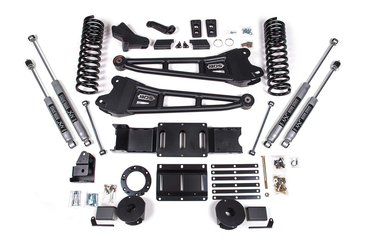 BDS Suspension 6 Inch Lift Kit w/ Radius Arm | Ram 2500 w/ Rear Air Ride (19-24) 4WD | Diesel