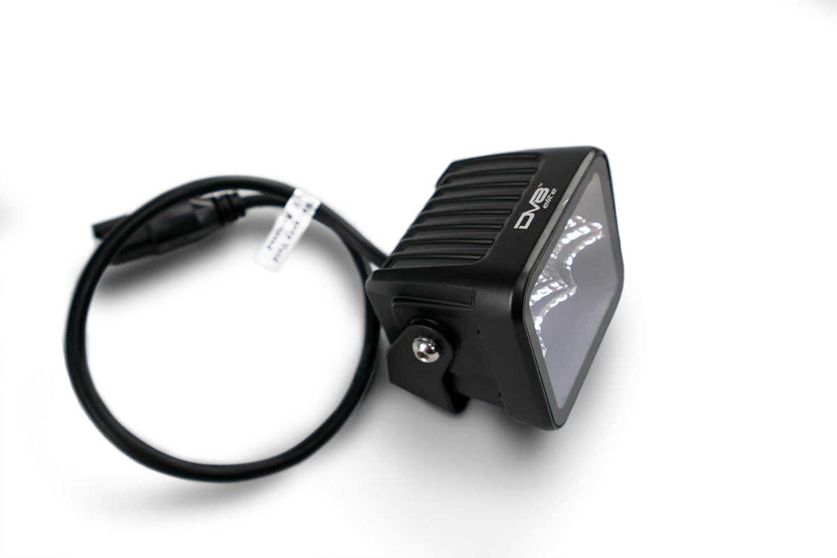 DV8 Offroad - Be3ew40w Universal 3 Inch Cube LED Light With Flood Pattern And Post Mount - BE3EW40W