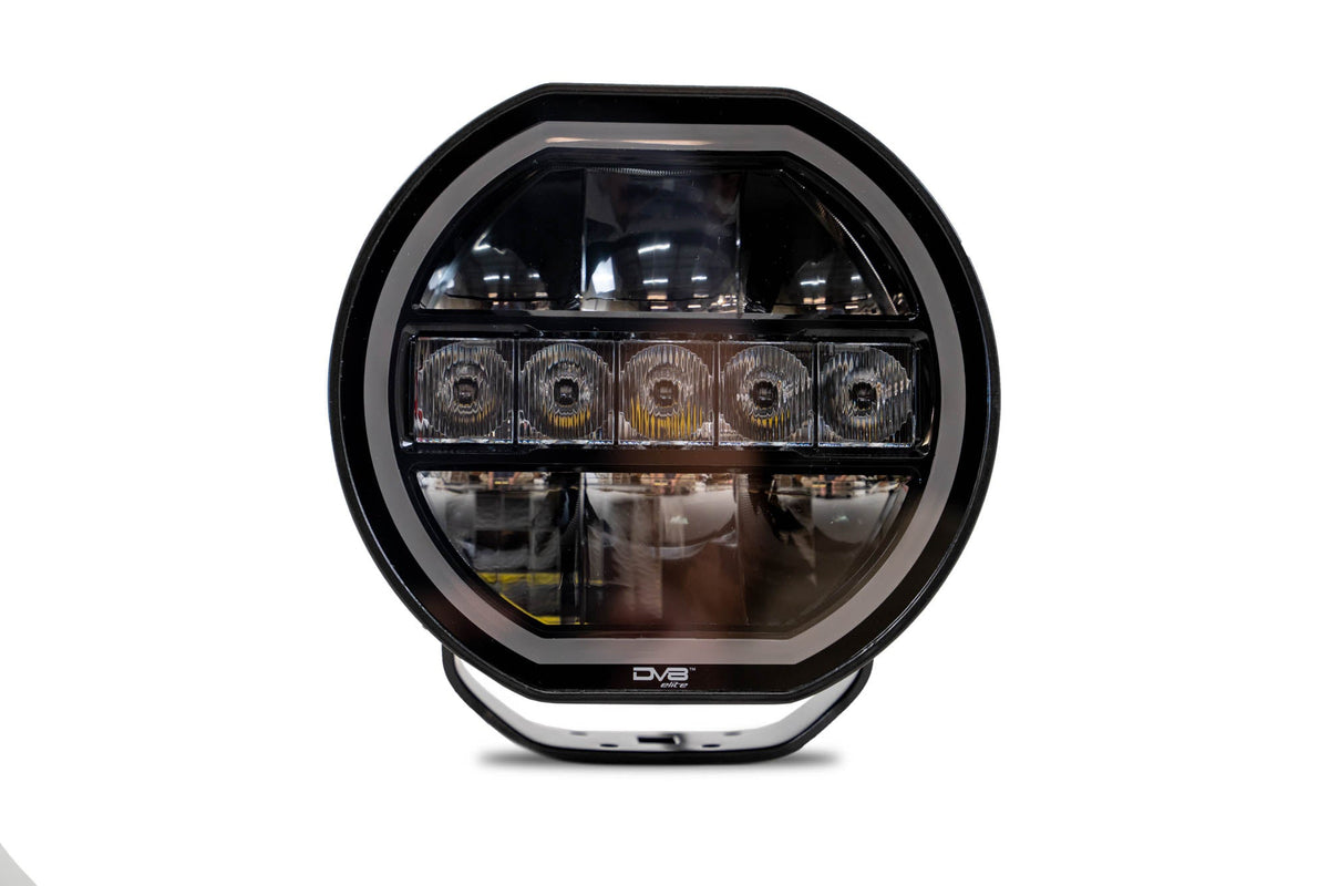 DV8 Offroad - 7-Inch Halo Elite Round Light w/ Accent Halo - BE7RW108W-H