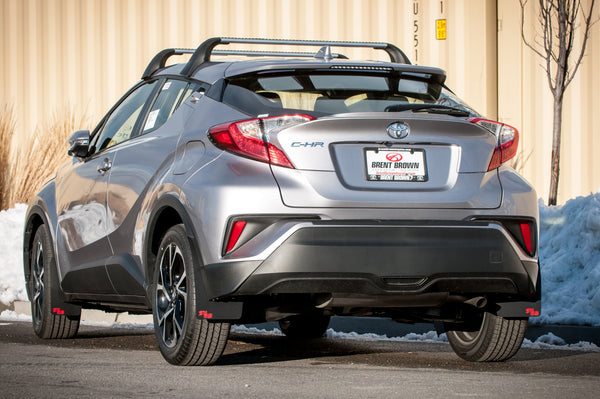 RokBlokz - Toyota C-HR 2017+ Rally Mud Flaps for 2018 Toyota C HR - front view