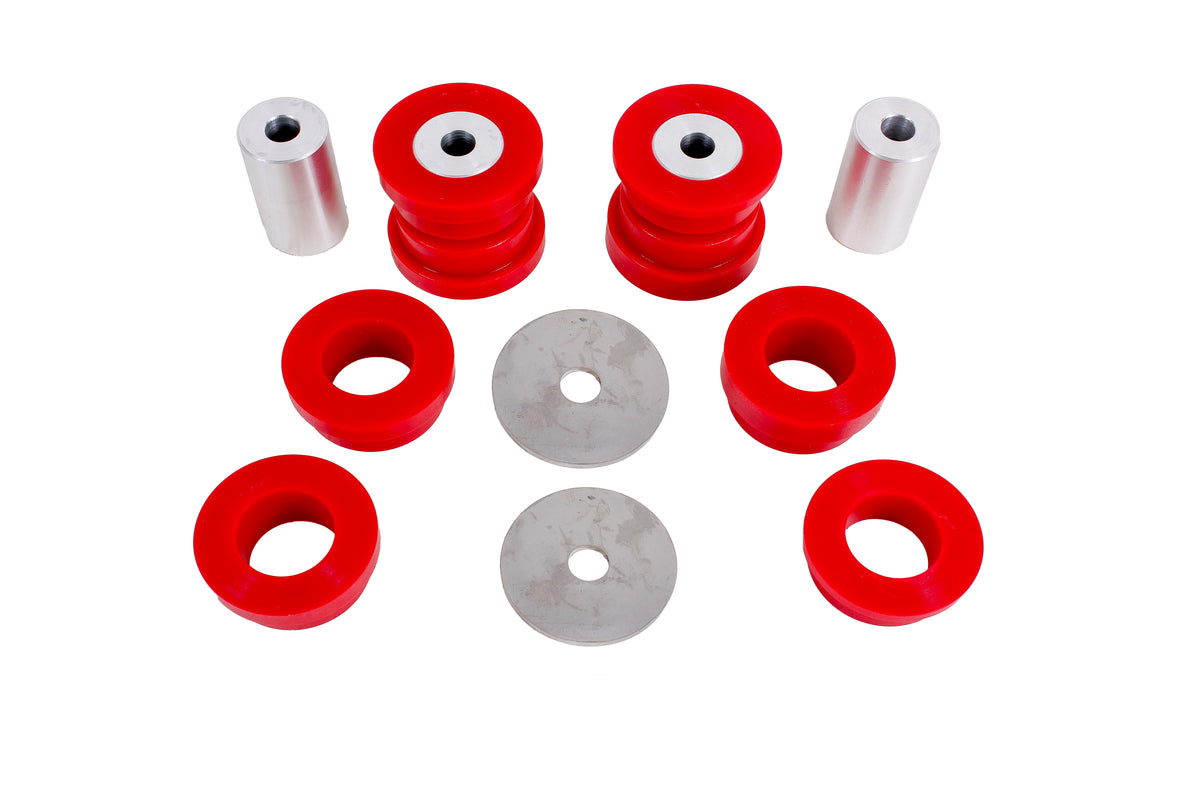 BMR 15-23 S550 Mustang Rear Cradle Bushing Kit (Polyurethane) - Red - BK047