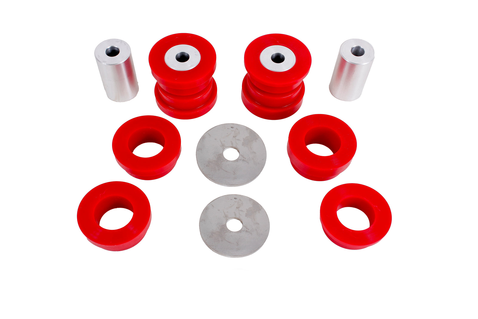 BMR 15-23 S550 Mustang Rear Cradle Bushing Kit (Polyurethane) - Red - BK047