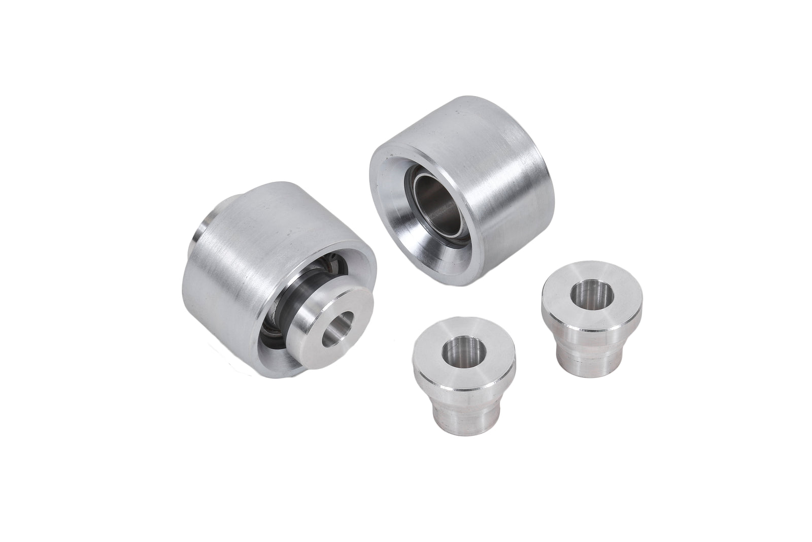 BMR 15-23 S550 Mustang STD. Rear Lower Control Arm Bearing Kit - Silver Zinc - BK081