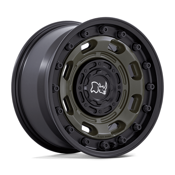 Black Rhino Atlas 17X8.5 6X135/6X139.7/6X139 -10MM Olive Drab Green W/ Black Lip