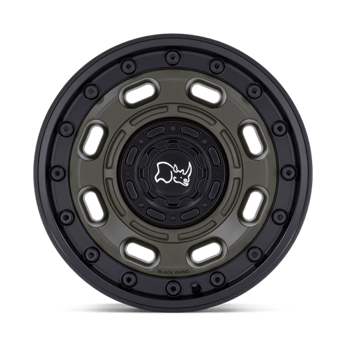 Black Rhino Hard Alloys Atlas 18X9 5X127/5X139.7/5X139 +0MM Olive Drab Green W/ Black Lip