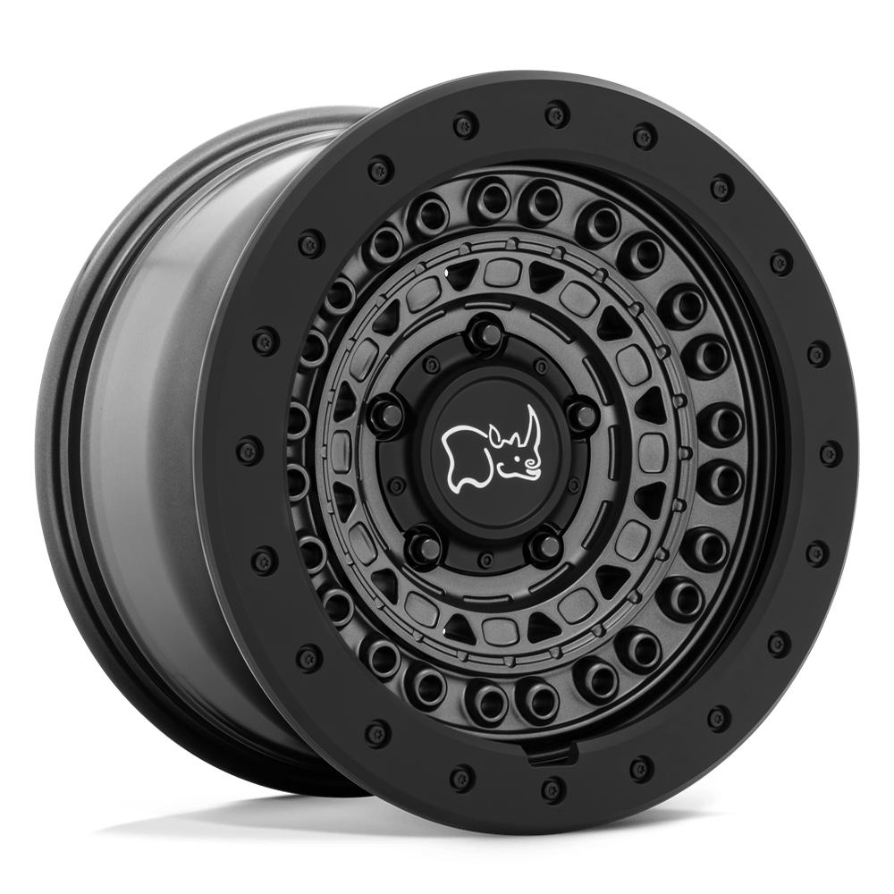 Black Rhino Hard Alloys Barricade 18X9 5X127 -18MM Gun Black W/ Black Rock Guard