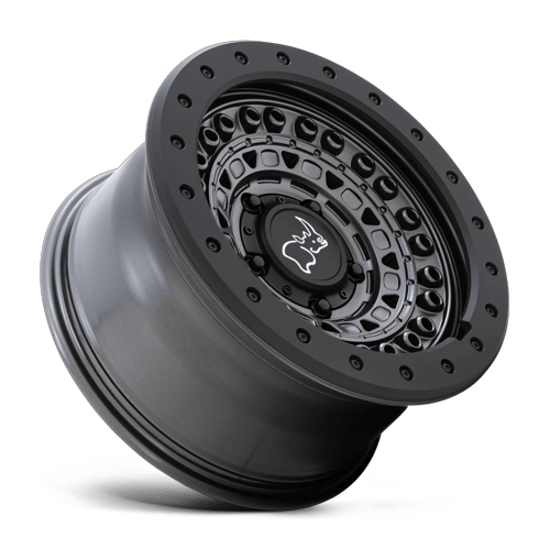 Black Rhino Hard Alloys Barricade 20X9 6X139.7 -18MM Gun Black W/ Black Rock Guard