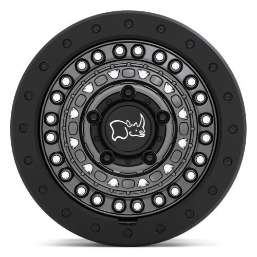 Black Rhino Hard Alloys Barricade 18X9 5X127 -18MM Gun Black W/ Black Rock Guard