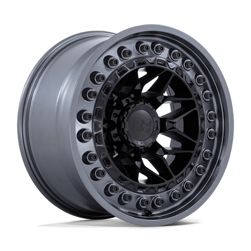 Black Rhino Hard Alloys Alpha 18X9 6X135 +20MM Matte Black W/ Gunmetal Lip