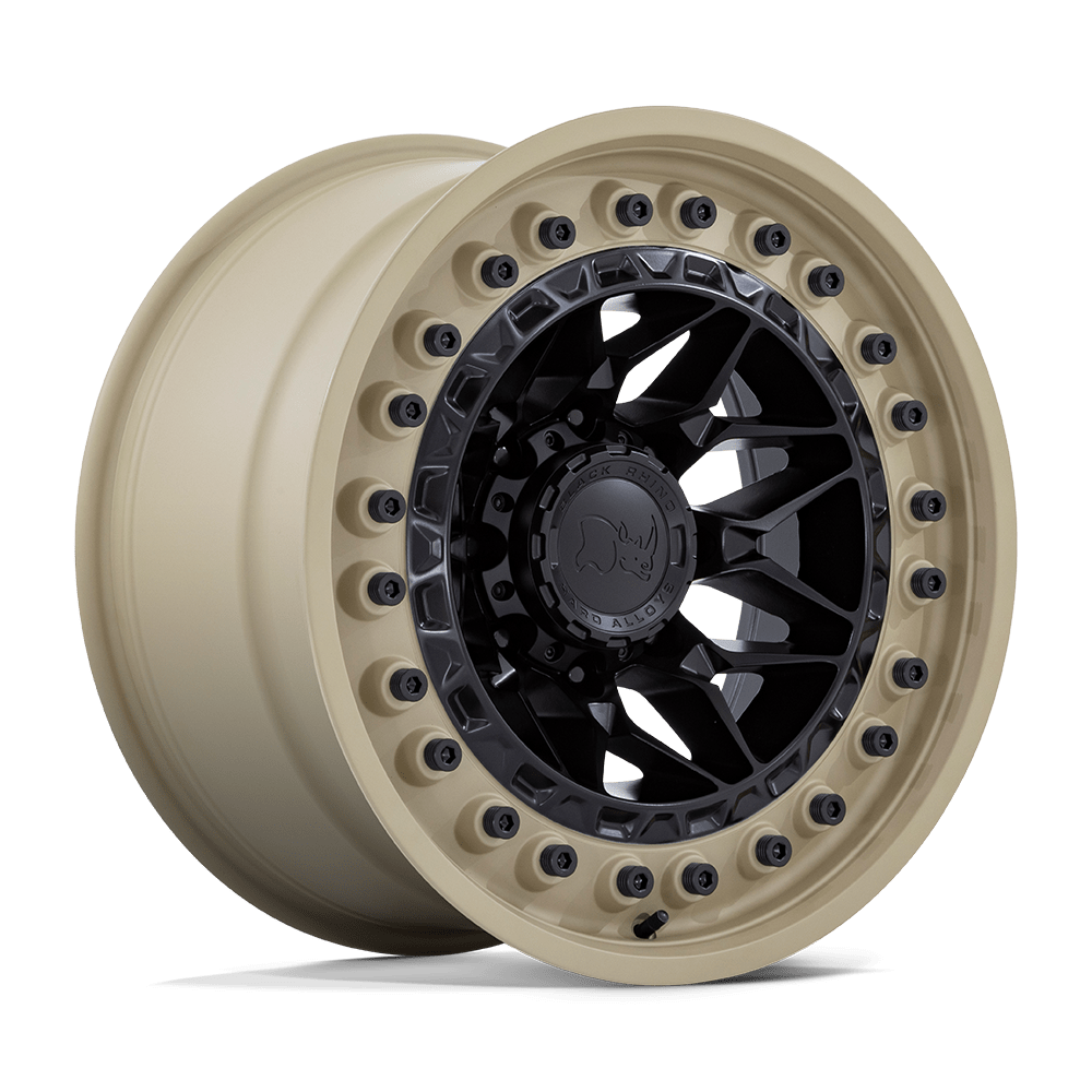 Black Rhino Hard Alloys Alpha 20X10 8X170 -18MM Matte Black W/ Sand Lip