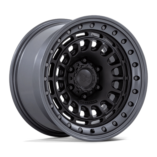 Black Rhino Hard Alloys Br014 Sahara 17X9 6X139.7 +0MM Matte Black W/ Gunmetal Lip