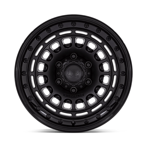 Black Rhino Hard Alloys Br014 Sahara 17X9 5X127 -12MM Matte Black W/ Gloss Black Lip