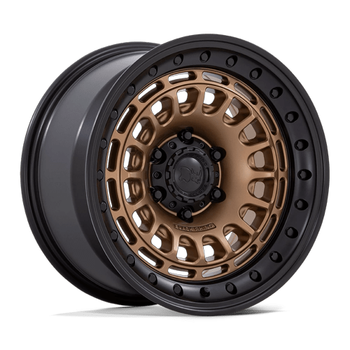 Black Rhino Hard Alloys Br014 Sahara 17X9 6X139.7 +0MM Matte Bronze W Gloss Black Lip