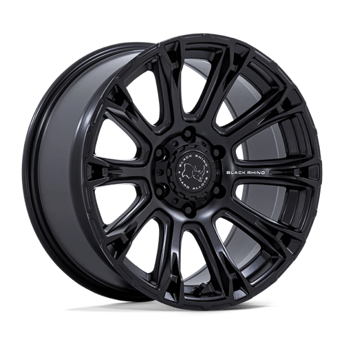Black Rhino Hard Alloys Br020 Diamondback 17X8.5 5X114.3 +25MM Matte Black
