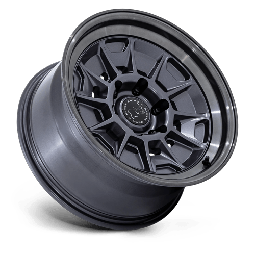 Black Rhino Hard Alloys Br021 Mondo 17X8.5 6X139.7 -10MM Matte Gunmetal W/ G-Gray Lip