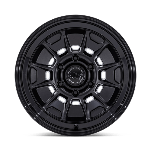 Black Rhino Hard Alloys Br021 Mondo 17X8.5 6X139.7 -10MM Matte Black W/ Gloss Black Lip