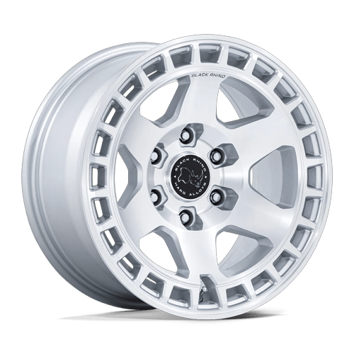 Black Rhino Hard Alloys Br022 Bahari 17X9 6X139.7 +40MM Gloss Silver W/ Machined Face