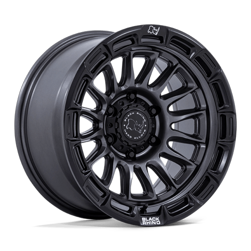 Black Rhino Hard Alloys Br025 Rival 17X9 6X139.7 -12MM Matte Gunmetal W/ Matte Blk-Lp