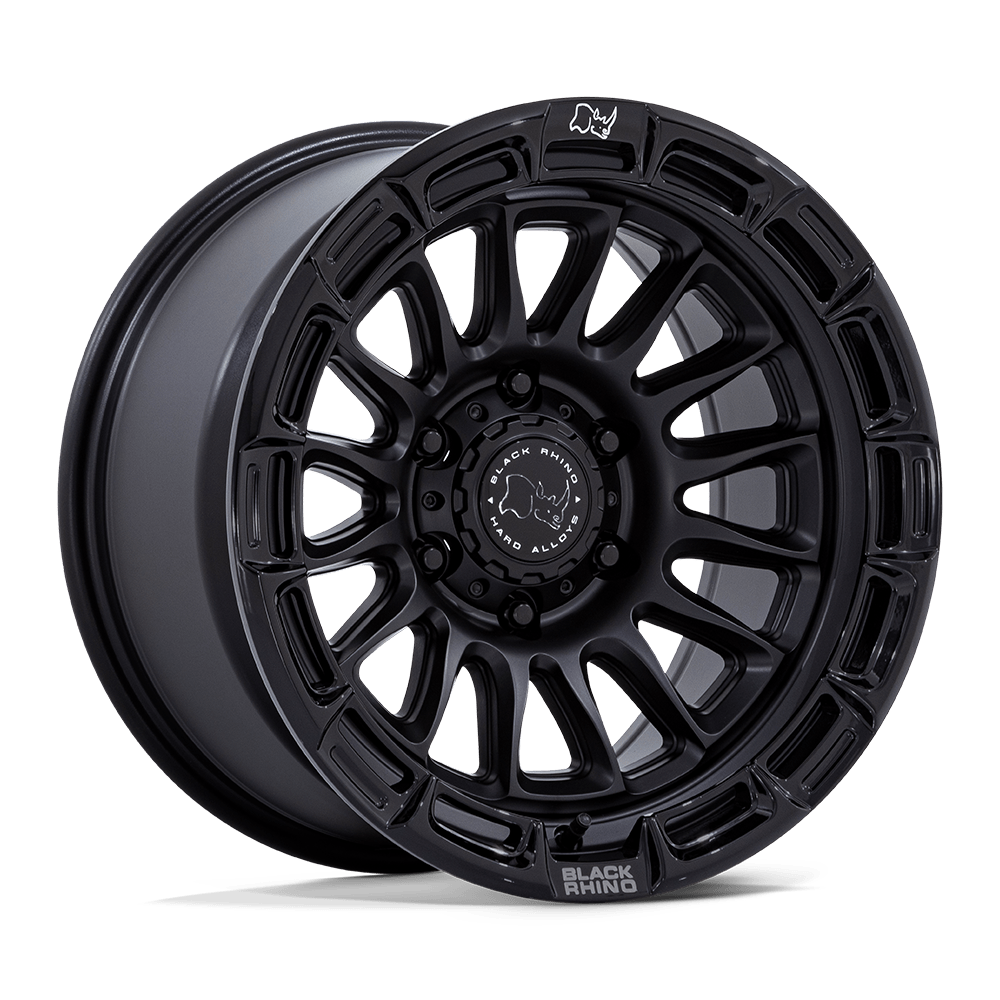 Black Rhino Hard Alloys Br025 Rival 17X9 6X139.7 -12MM Matte Black W/ Gloss Blk-Lp