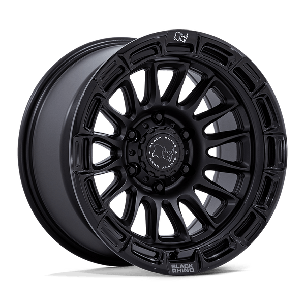 Black Rhino Hard Alloys Br025 Rival 20X9 6X139.7 +1MM Matte Black W/ Gloss Blk-Lp