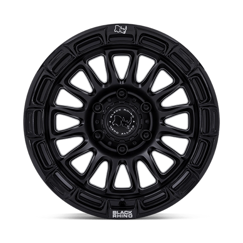Black Rhino Hard Alloys Br025 Rival 20X9 5X127 +1MM Matte Black W/ Gloss Blk-Lp