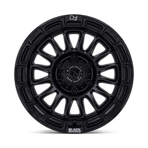 Black Rhino Hard Alloys Br025 Rival 20X9 6X139.7 +1MM Matte Black W/ Gloss Blk-Lp