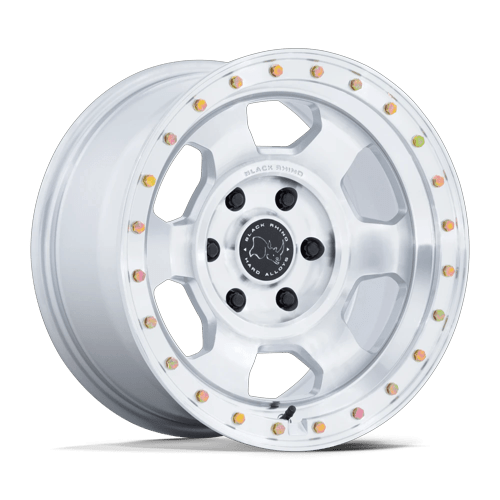 Black Rhino Hard Alloys Br029 Trooper 17X8.5 5X127 -10MM Gloss Silver W/ Machined Face