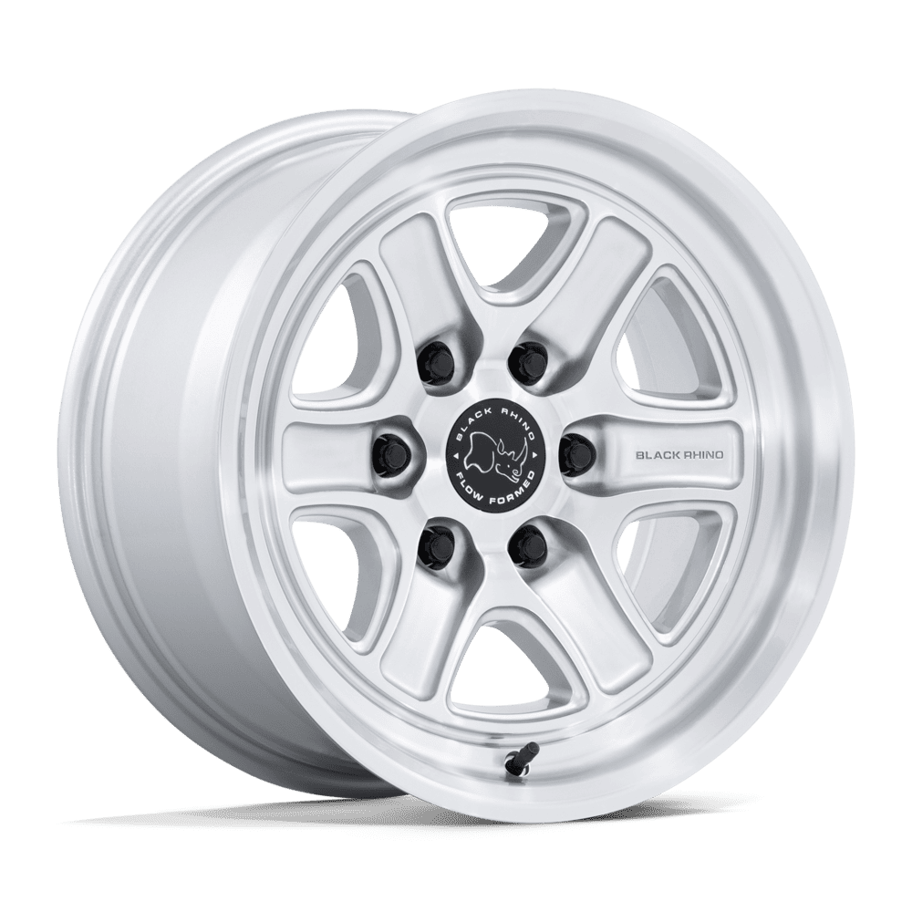 Black Rhino Hard Alloys Br032 Echo 18X9 6X135 +12MM Gloss Silver W/ Machined Face