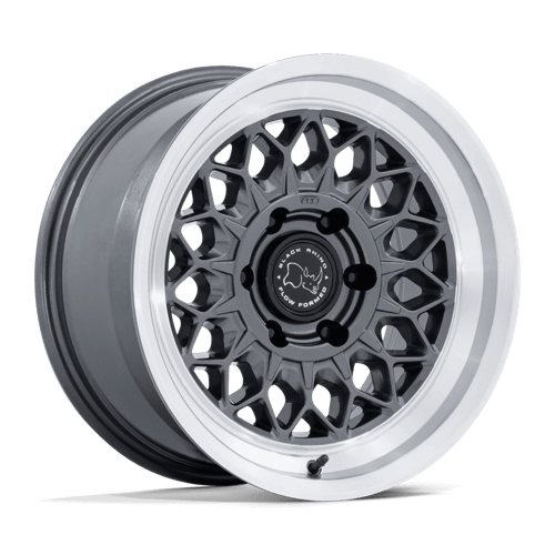 Black Rhino Hard Alloys Br034 Graz 17X8.5 6X139.7 +25MM Gloss Gunmetal W/ Machined Lip
