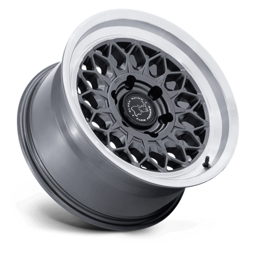 Black Rhino Hard Alloys Br034 Graz 17X8.5 6X139.7 +25MM Gloss Gunmetal W/ Machined Lip
