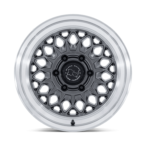 Black Rhino Hard Alloys Br034 Graz 17X8.5 6X139.7 +25MM Gloss Gunmetal W/ Machined Lip