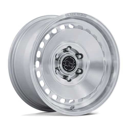 Black Rhino Hard Alloys Br036 Basin 17X8 6X139.7 +32MM Gloss Silver W/ Machined Face