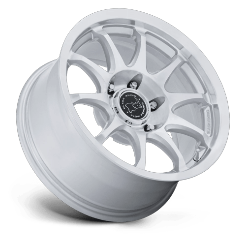 Black Rhino Hard Alloys Br038 Ronin 17X8.5 5X127 +0MM Gloss Silver W/ Machined Face