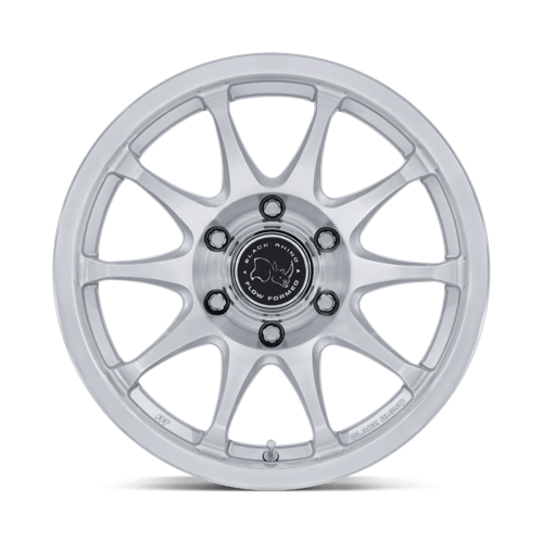 Black Rhino Hard Alloys Br038 Ronin 17X8.5 5X127 +0MM Gloss Silver W/ Machined Face