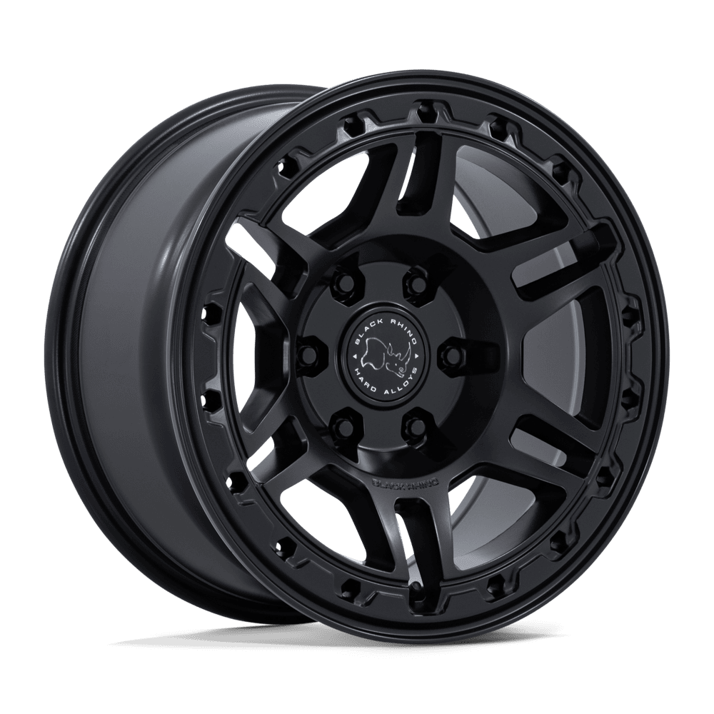 Black Rhino Hard Alloys Br039 Vanguard 17X8.5 6X139.7 +25MM Matte Black
