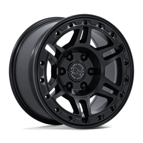 Black Rhino Hard Alloys Br039 Vanguard 17X8.5 6X139.7 +25MM Matte Black