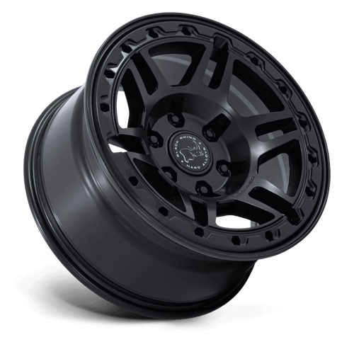 Black Rhino Hard Alloys Br039 Vanguard 17X8.5 6X130 +25MM Matte Black