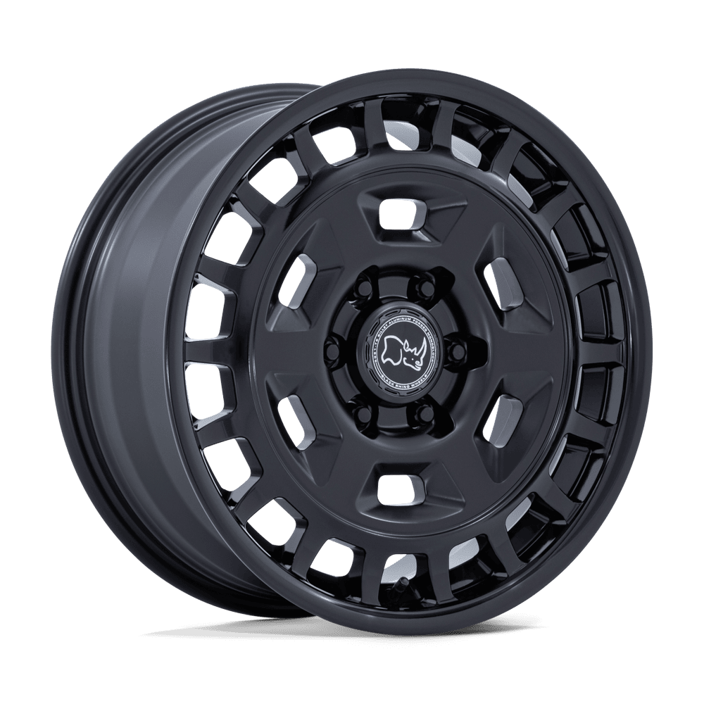 Black Rhino Hard Alloys Br405 Rover 18X8 6X139.7 +32MM Matte Black W/ Gloss Black Lip