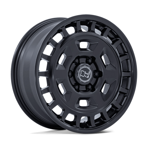 Black Rhino Hard Alloys Br405 Rover 17X8 6X130 +32MM Matte Black W/ Gloss Black Lip