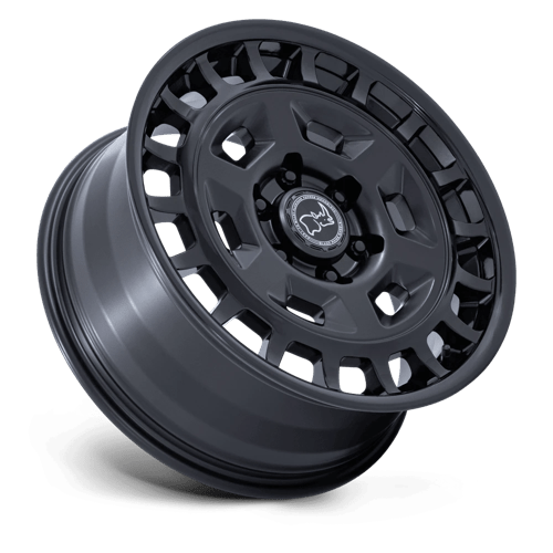 Black Rhino Hard Alloys Br405 Rover 17X8 6X130 +32MM Matte Black W/ Gloss Black Lip