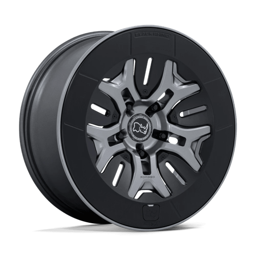 Black Rhino Hard Alloys Br406 Rockledge 20X8.5 5X139.7 +35MM Matte Gunmetal