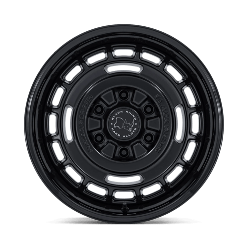 Black Rhino Hard Alloys Br600 Vagabond 17X8.5 6X139.7 +25MM Matte Black W/ Gloss Black Lip