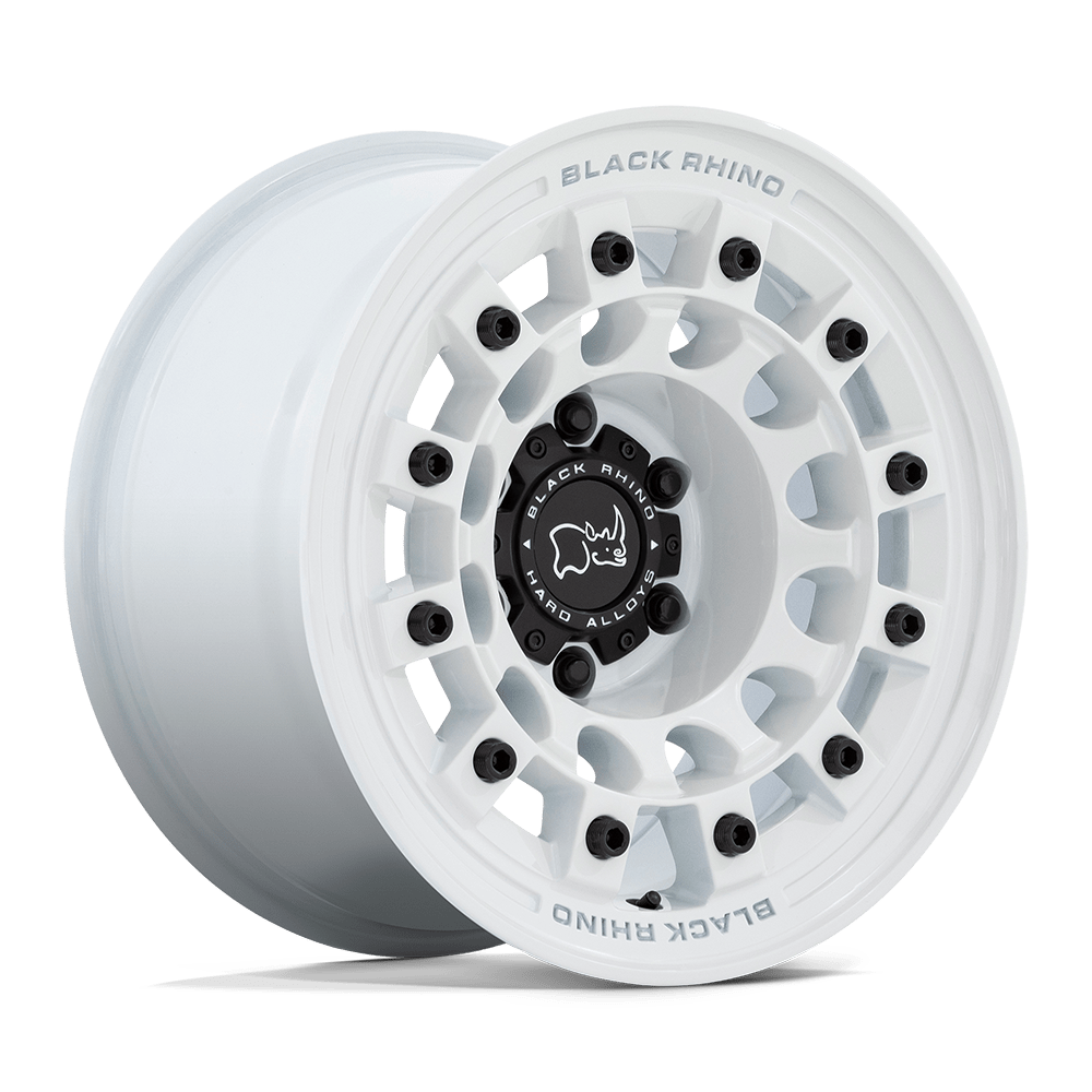 Black Rhino Fuji 17X8 5X114.3 +30MM Gloss White