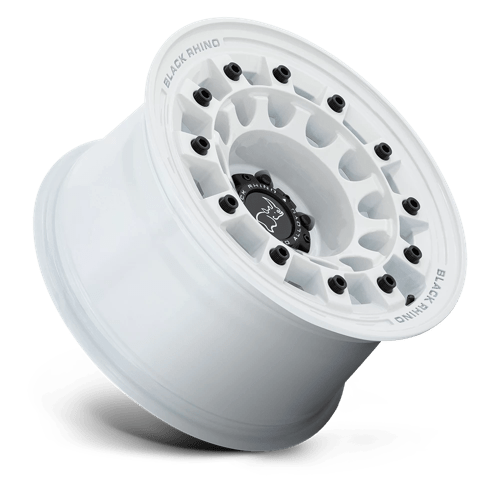 Black Rhino Hard Alloys Fuji 17X8 5X114.3 +30MM Gloss White
