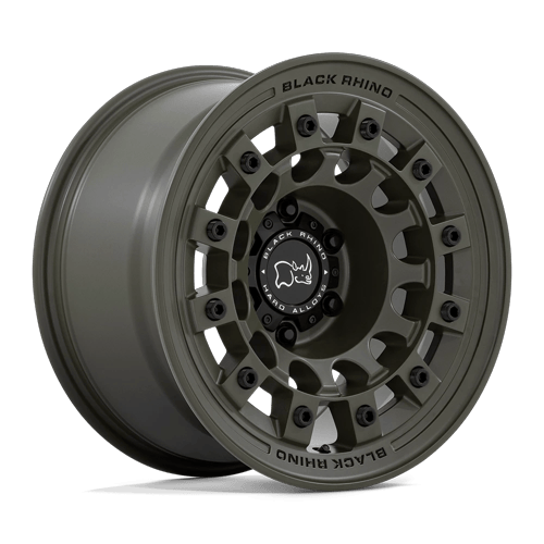 Black Rhino Hard Alloys Fuji 17X8 6X139.7 +20MM Olive Drab Green
