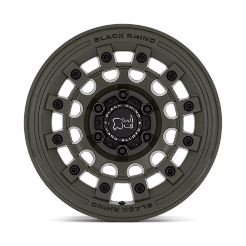 Black Rhino Hard Alloys Fuji 17X9 5X127 -12MM Olive Drab Green